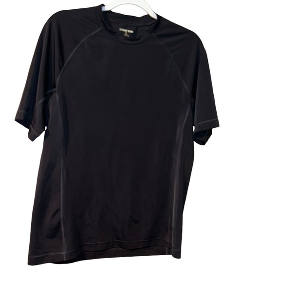 Men Lands end navy rash guard swim shirt top size Medium M - Picture 1 of 2